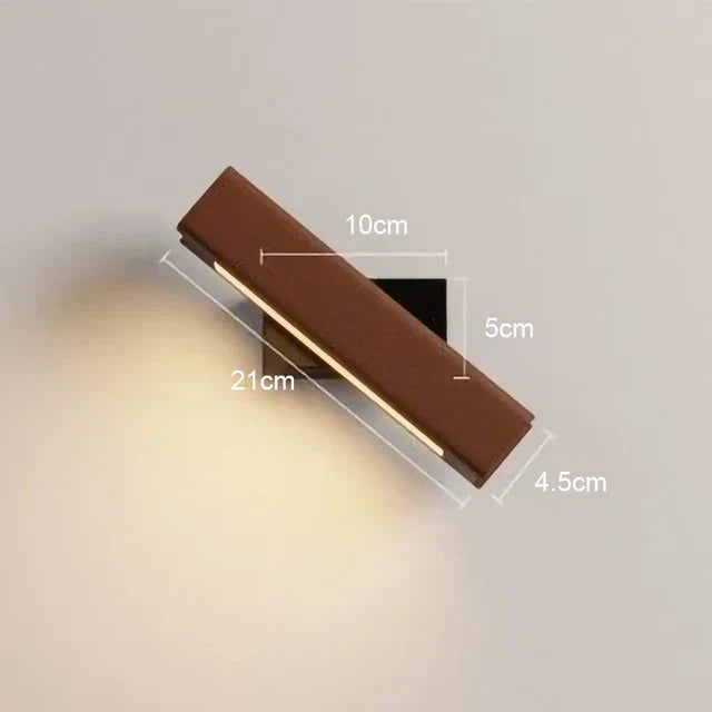 LED Wooden Wall Light – Modern Wall Lamp for Bedroom | Karnz