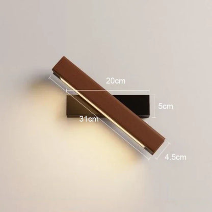 LED Wooden Wall Light – Modern Wall Lamp for Bedroom | Karnz