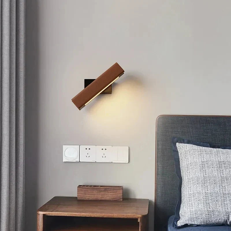 LED Wooden Wall Light – Modern Wall Lamp for Bedroom | Brehn