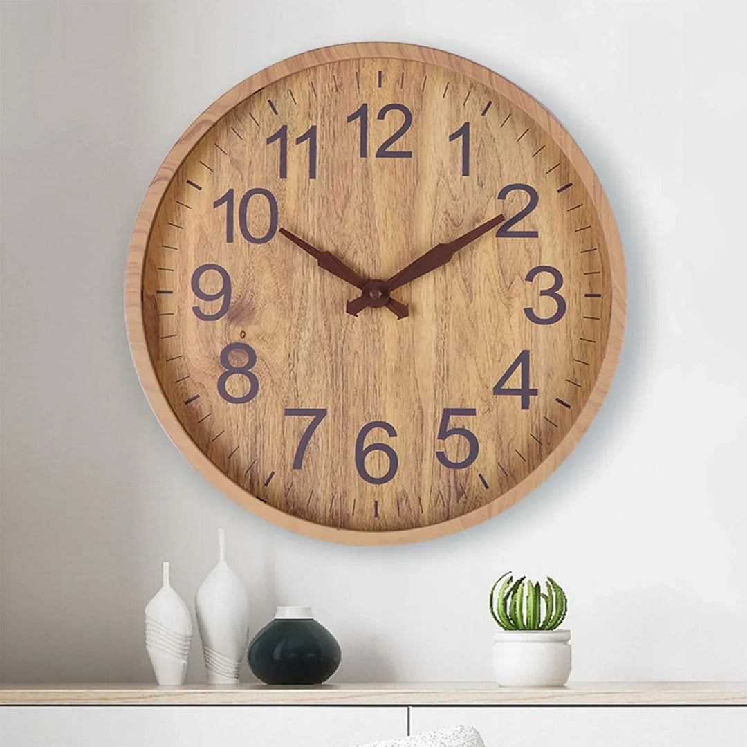 Stylish Wooden Wall Clock 30cm - Soothing and Sustainable Design Kalsten