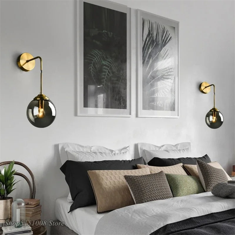 Modern Nordic Wall Lamp - Elegant Glass Lighting for Home Kalsten