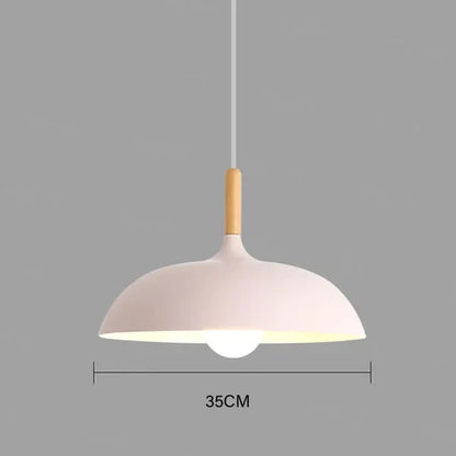 Modern Scandinavian LED Pendant Light – Oak Pendant Light for Living Room, Kitchen and Dining Room | Brehn