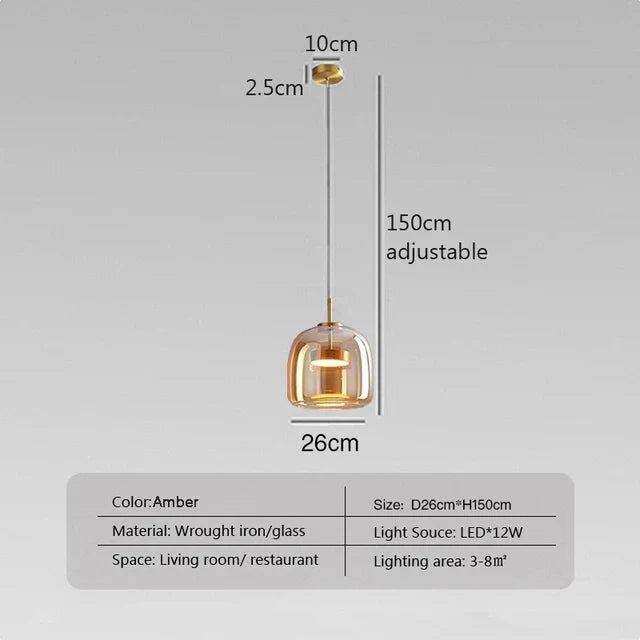 NordicGlow - Minimalistic LED Pendant Lamp for a Timeless Look | Kalsten
