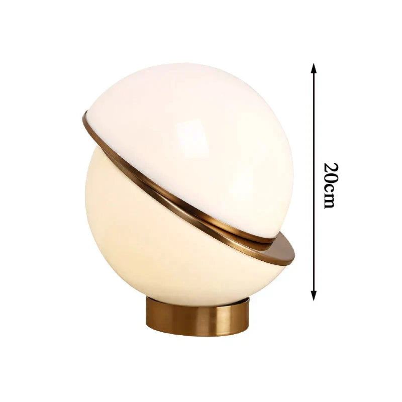 Scandinavian SnowGlobe Lamp – Elegant White Sphere Kalsten