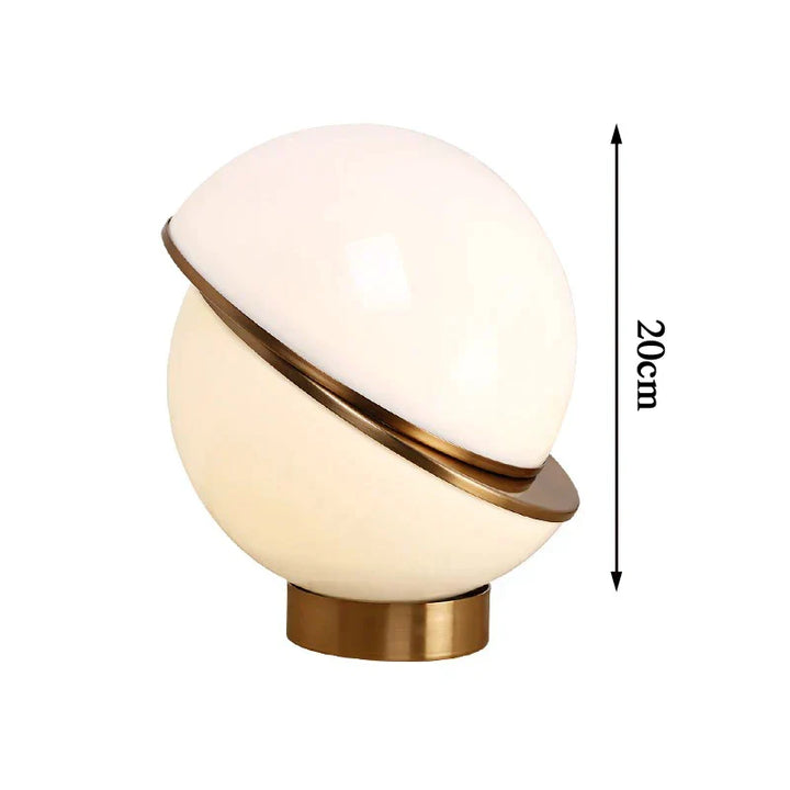 Scandinavian SnowGlobe Lamp – Elegant White Sphere Kalsten