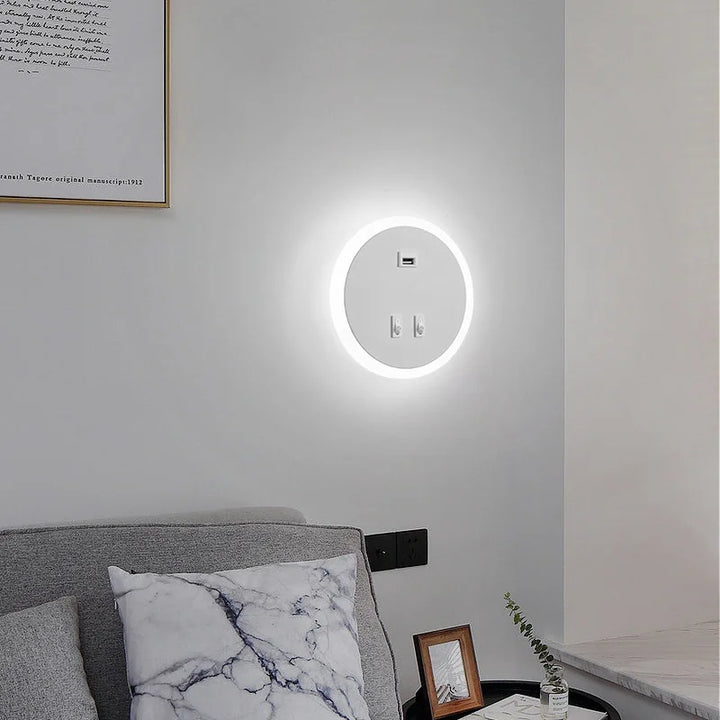 Modern LED Wall Light with USB Charging Function – Dimmable, Ambient Lighting for Living Room and Bedroom | Kalsten