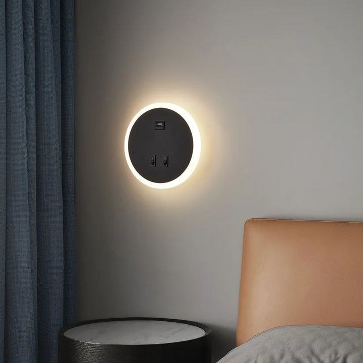 Modern LED Wall Light with USB Charging Function – Dimmable, Ambient Lighting for Living Room and Bedroom | Kalsten