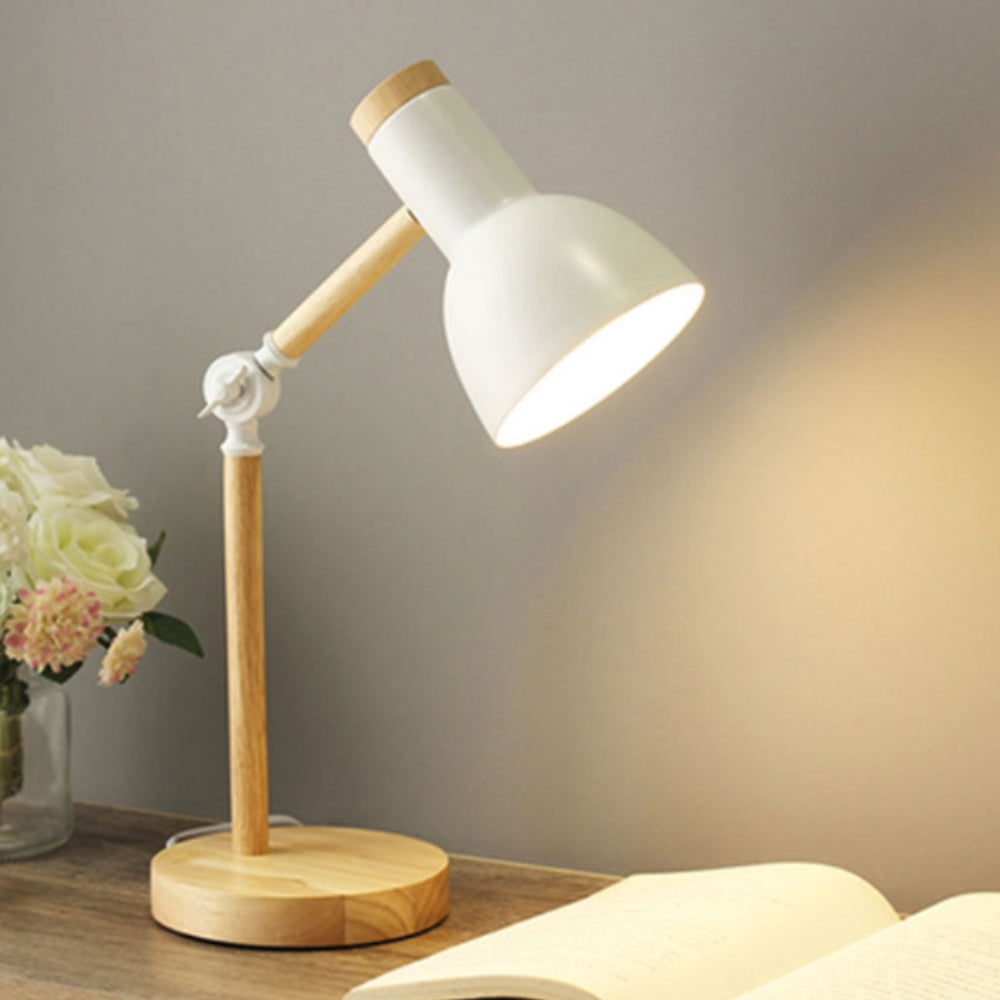 Nordic Iron Wood LED Table Lamp | Kalsten