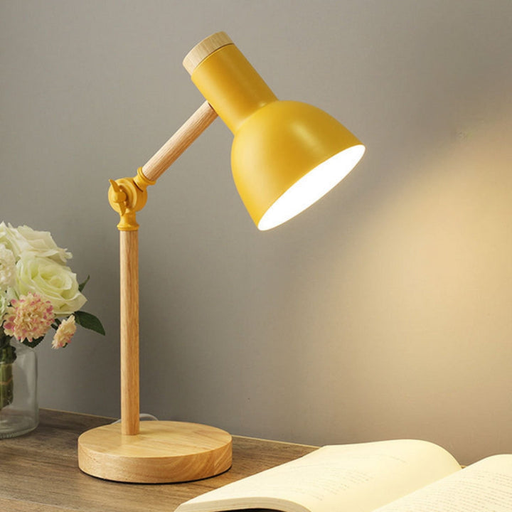 Nordic Iron Wood LED Table Lamp | Kalsten