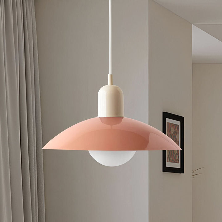 Kalsten | Modern Macaron Bauhaus Pendant Light – Iron Shade