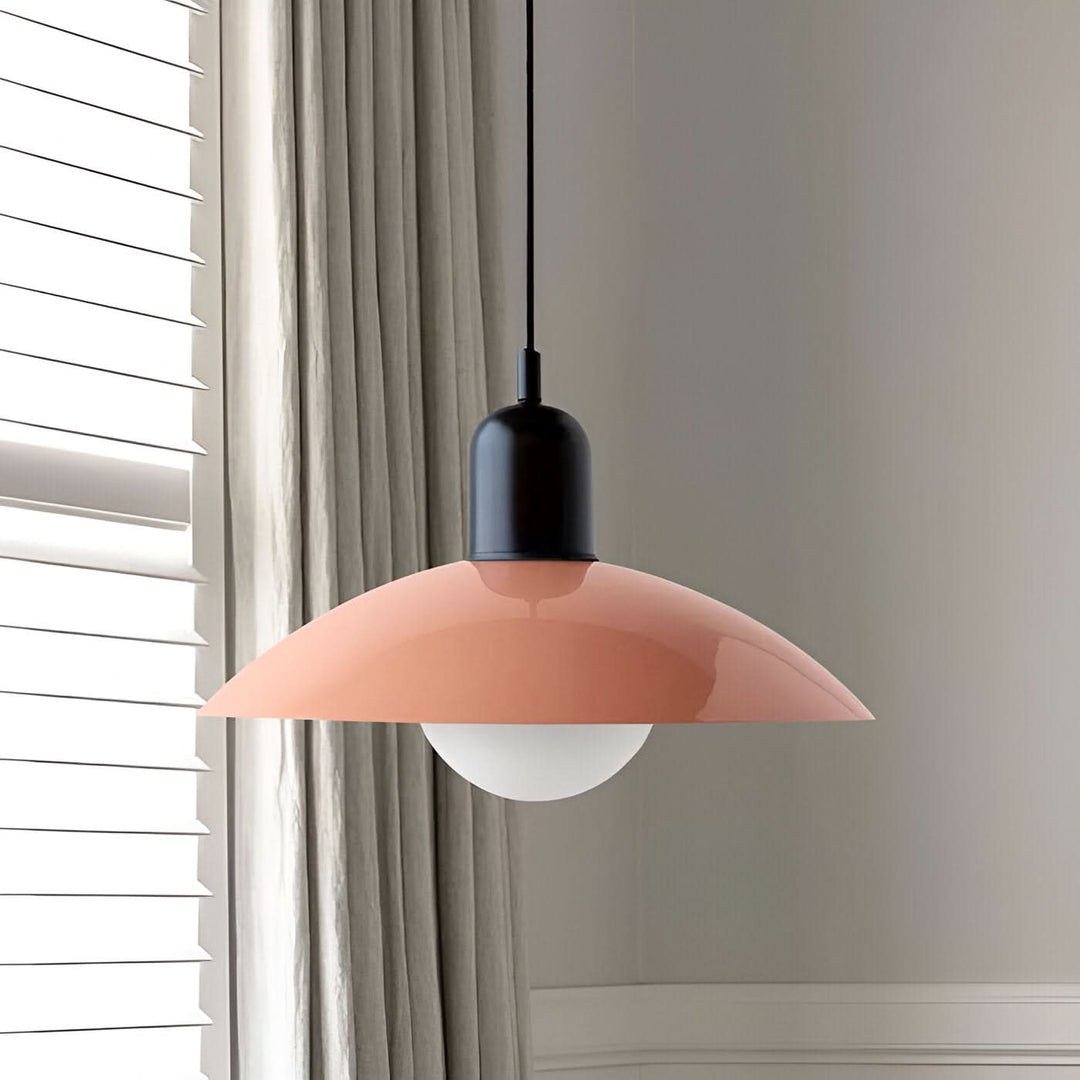 Kalsten | Modern Macaron Bauhaus Pendant Light – Iron Shade