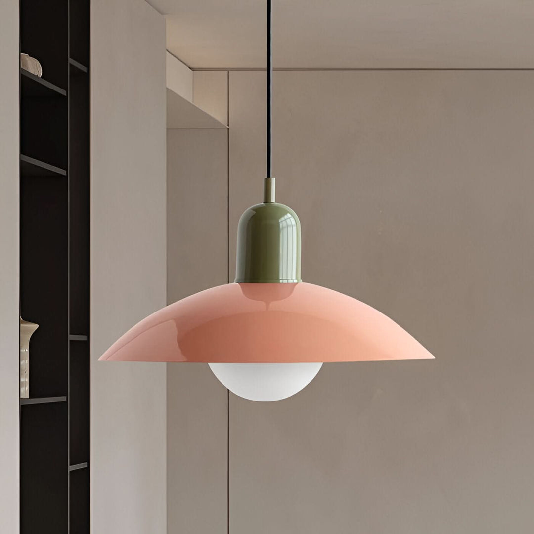 Kalsten | Modern Macaron Bauhaus Pendant Light – Iron Shade