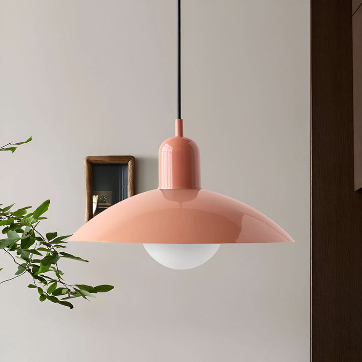 Kalsten | Modern Macaron Bauhaus Pendant Light – Iron Shade