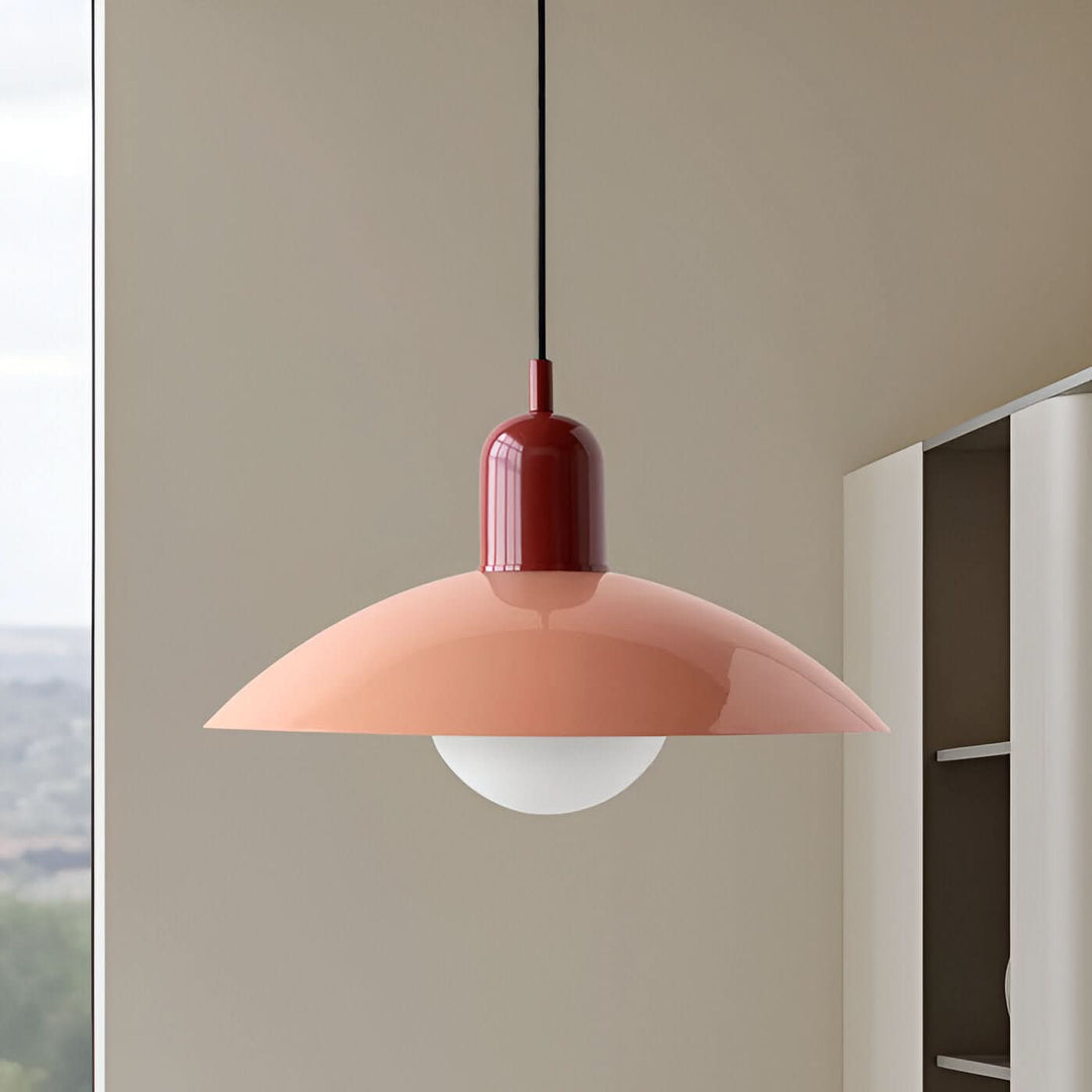 Kalsten | Modern Macaron Bauhaus Pendant Light – Iron Shade