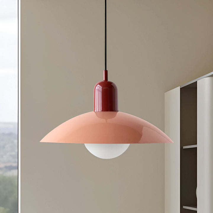 Kalsten | Modern Macaron Bauhaus Pendant Light – Iron Shade