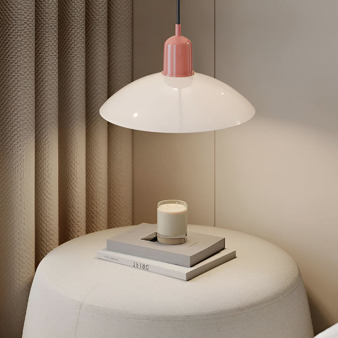 Kalsten | Modern Macaron Bauhaus Pendant Light – Iron Shade