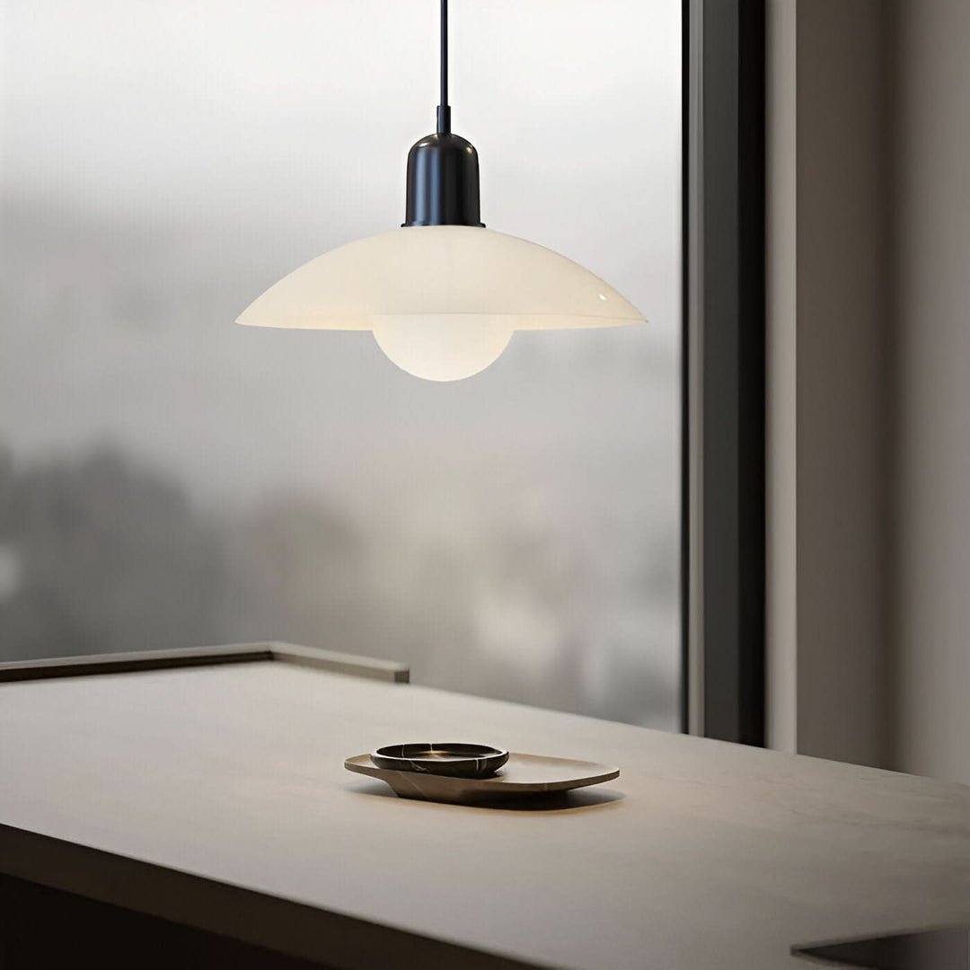 Kalsten | Modern Macaron Bauhaus Pendant Light – Iron Shade