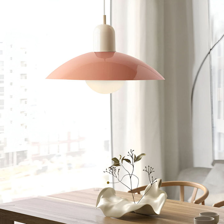 Kalsten | Modern Macaron Bauhaus Pendant Light – Iron Shade