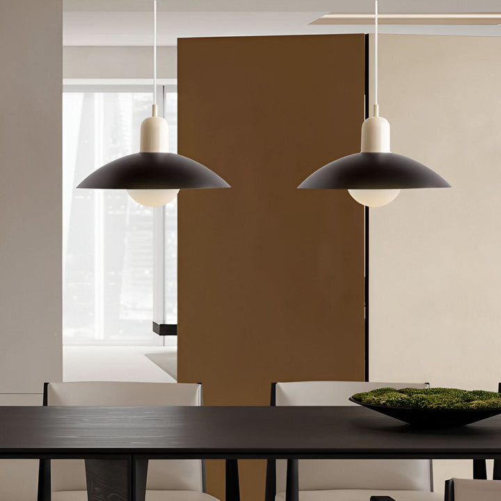 Kalsten | Modern Macaron Bauhaus Pendant Light – Iron Shade