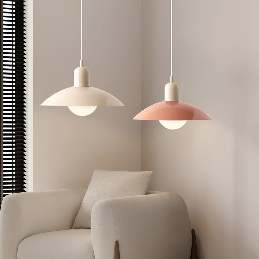 Kalsten | Modern Macaron Bauhaus Pendant Light – Iron Shade