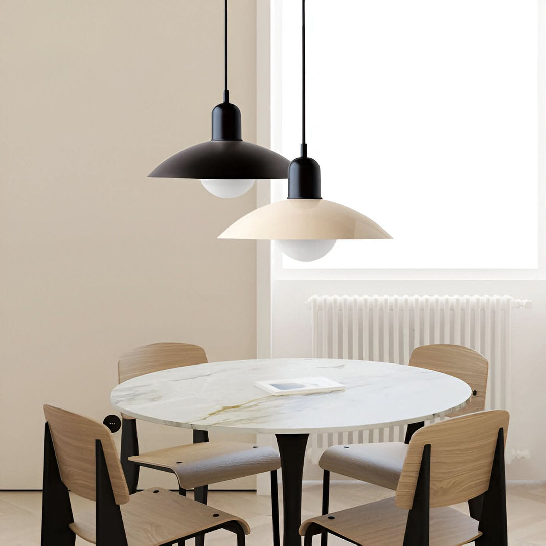 Kalsten | Modern Macaron Bauhaus Pendant Light – Iron Shade