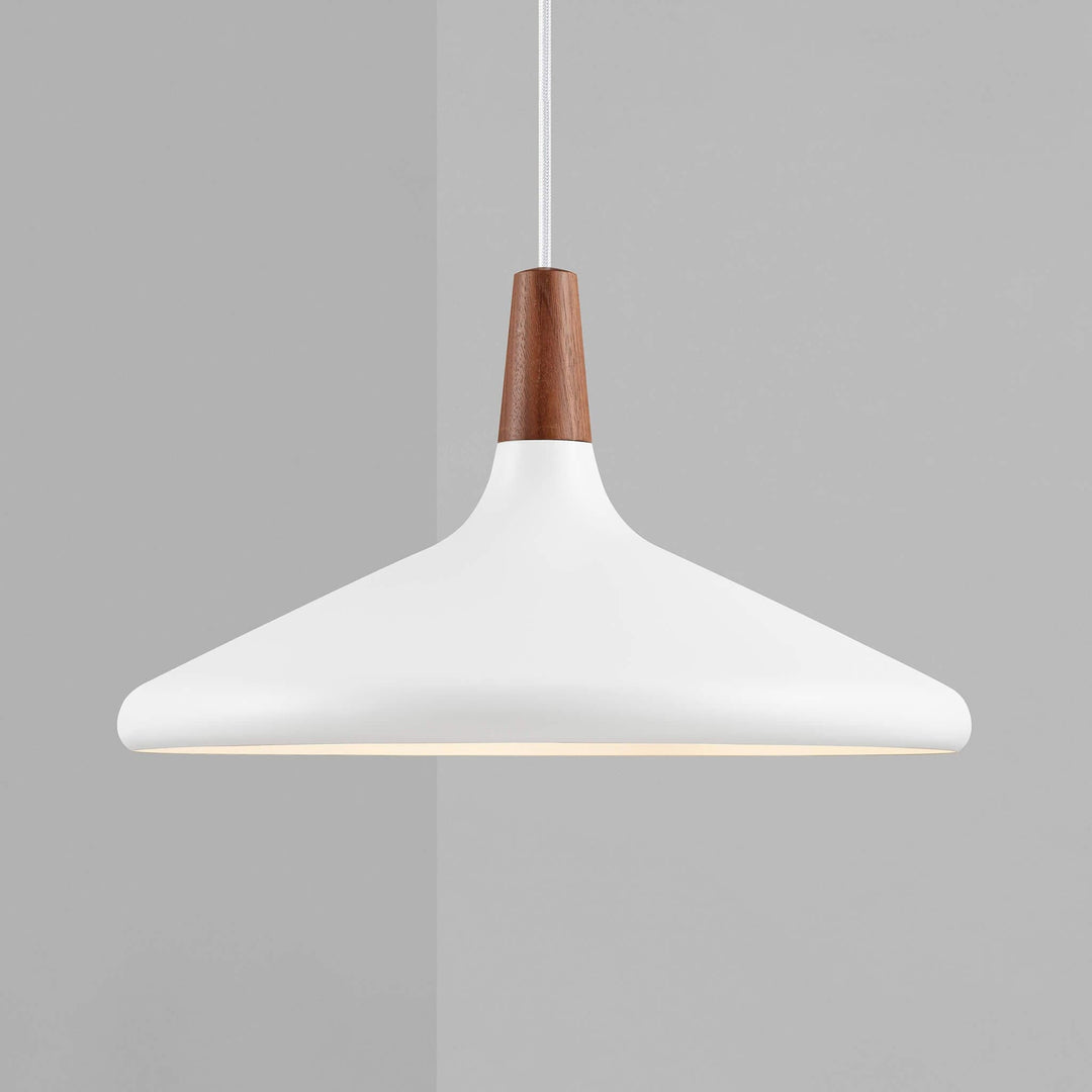 Pendant Light Iron Wood 10.6 in Adjustable Indoor Ceiling Lamp White Black Silver Rose Gold Grey Modern Dining Room Kitchen Island Lighting | Kalsten