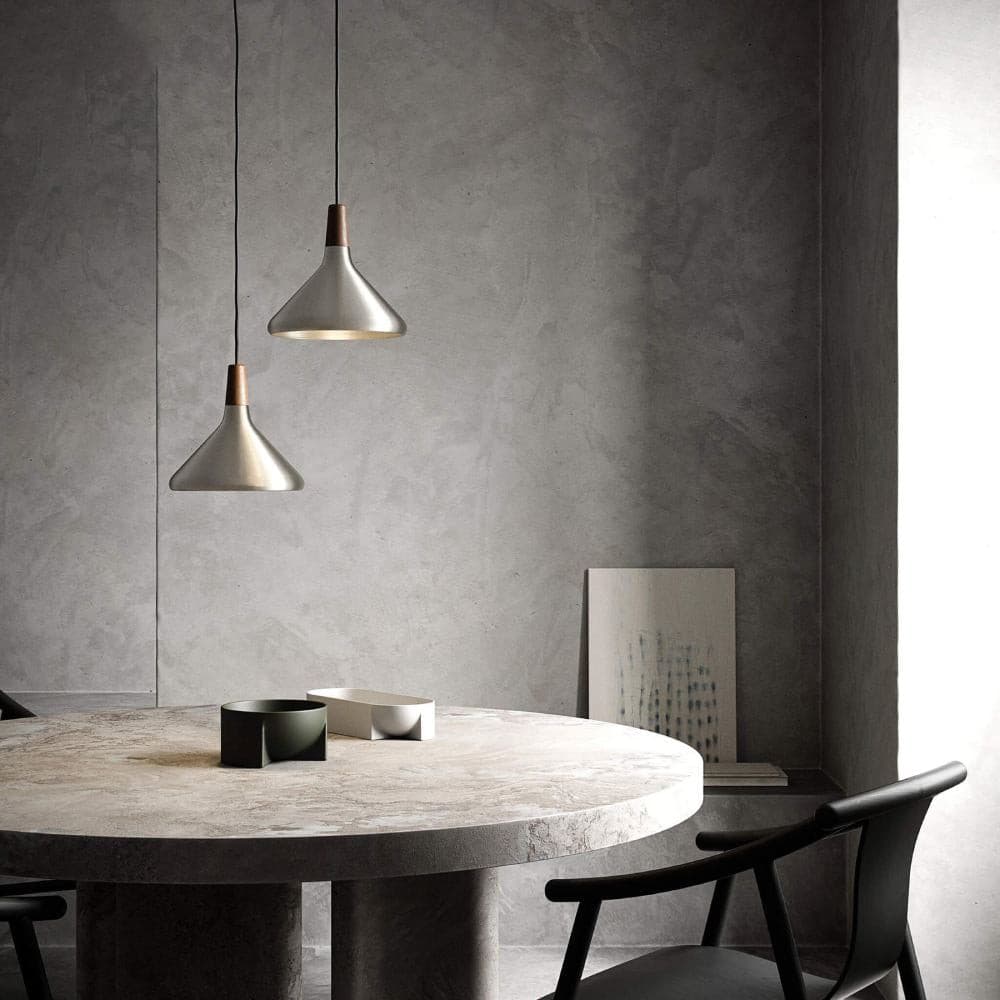 Pendant Light Iron Wood 10.6 in Adjustable Indoor Ceiling Lamp White Black Silver Rose Gold Grey Modern Dining Room Kitchen Island Lighting | Kalsten