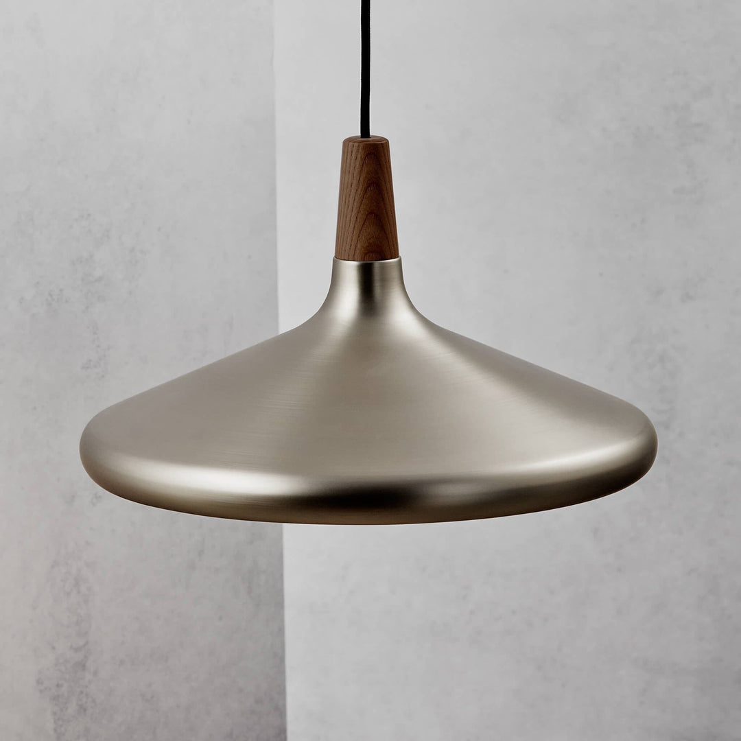 Pendant Light Iron Wood 10.6 in Adjustable Indoor Ceiling Lamp White Black Silver Rose Gold Grey Modern Dining Room Kitchen Island Lighting | Kalsten