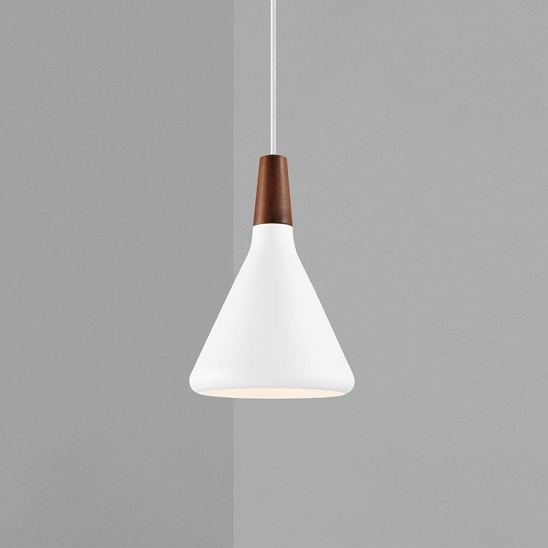 Pendant Light Iron Wood 10.6 in Adjustable Indoor Ceiling Lamp White Black Silver Rose Gold Grey Modern Dining Room Kitchen Island Lighting | Kalsten