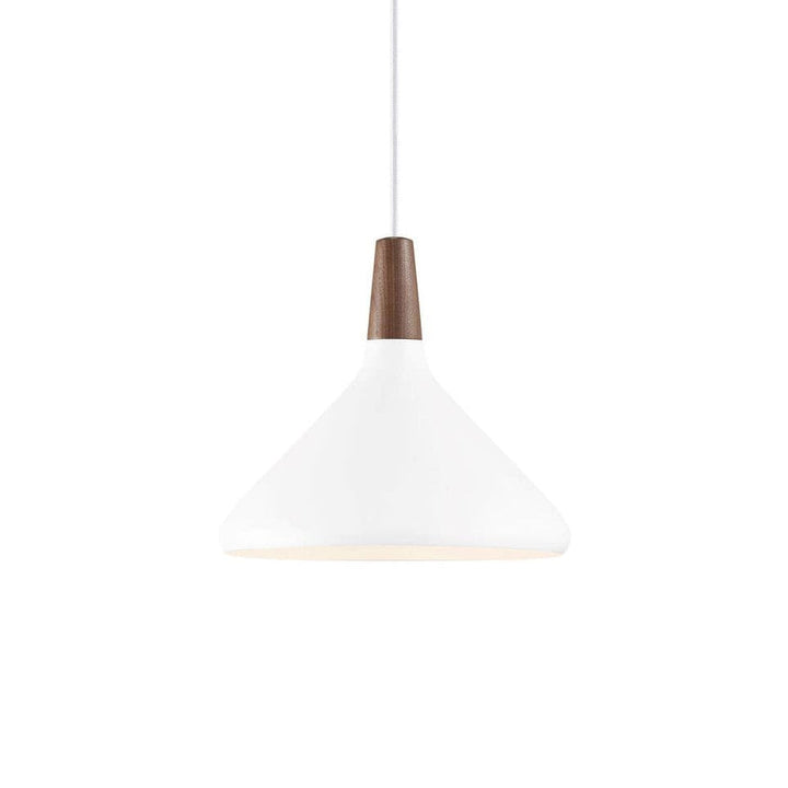 Pendant Light Iron Wood 10.6 in Adjustable Indoor Ceiling Lamp White Black Silver Rose Gold Grey Modern Dining Room Kitchen Island Lighting | Kalsten