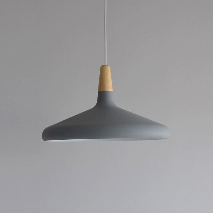 Pendant Light Iron Wood 10.6 in Adjustable Indoor Ceiling Lamp White Black Silver Rose Gold Grey Modern Dining Room Kitchen Island Lighting | Kalsten