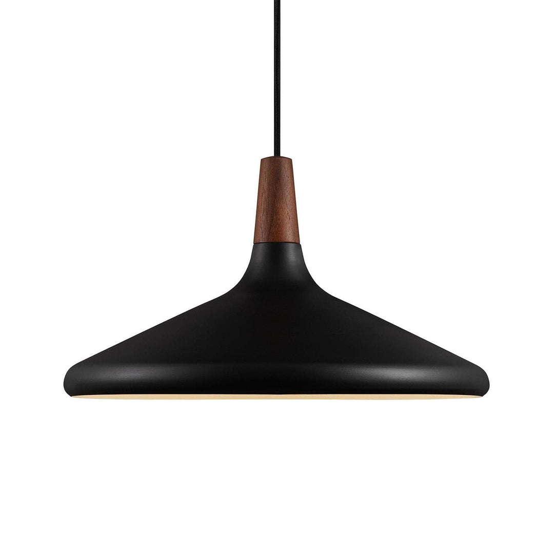 Pendant Light Iron Wood 10.6 in Adjustable Indoor Ceiling Lamp White Black Silver Rose Gold Grey Modern Dining Room Kitchen Island Lighting | Kalsten