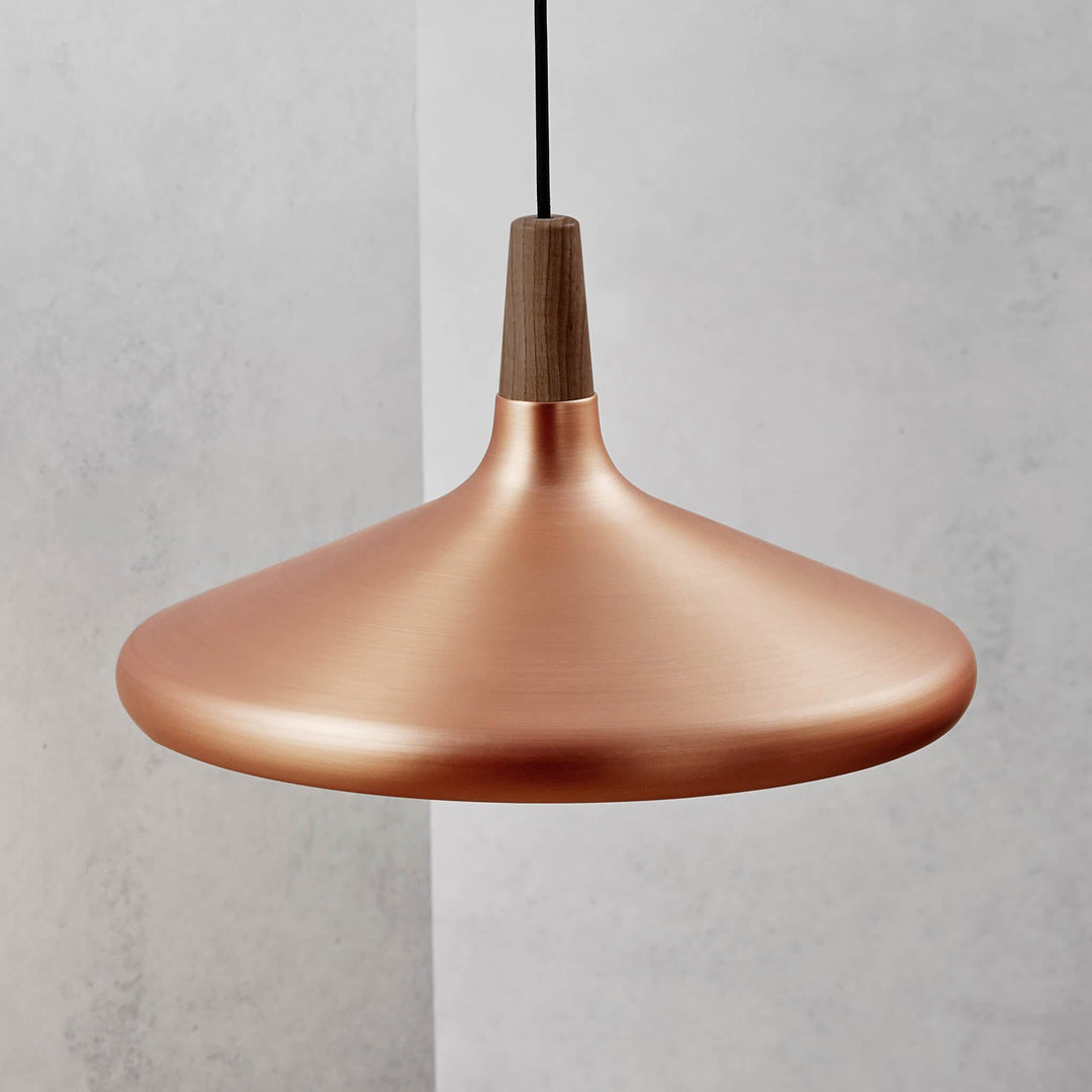 Pendant Light Iron Wood 10.6 in Adjustable Indoor Ceiling Lamp White Black Silver Rose Gold Grey Modern Dining Room Kitchen Island Lighting | Kalsten