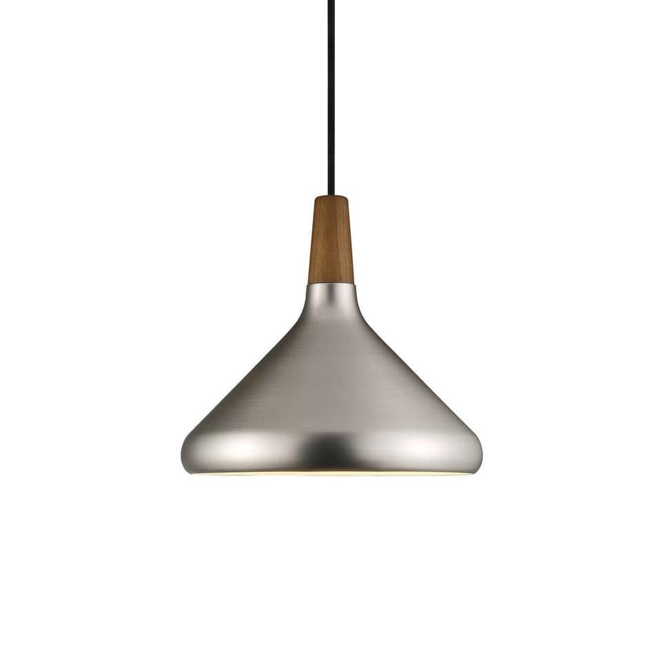Pendant Light Iron Wood 10.6 in Adjustable Indoor Ceiling Lamp White Black Silver Rose Gold Grey Modern Dining Room Kitchen Island Lighting | Kalsten