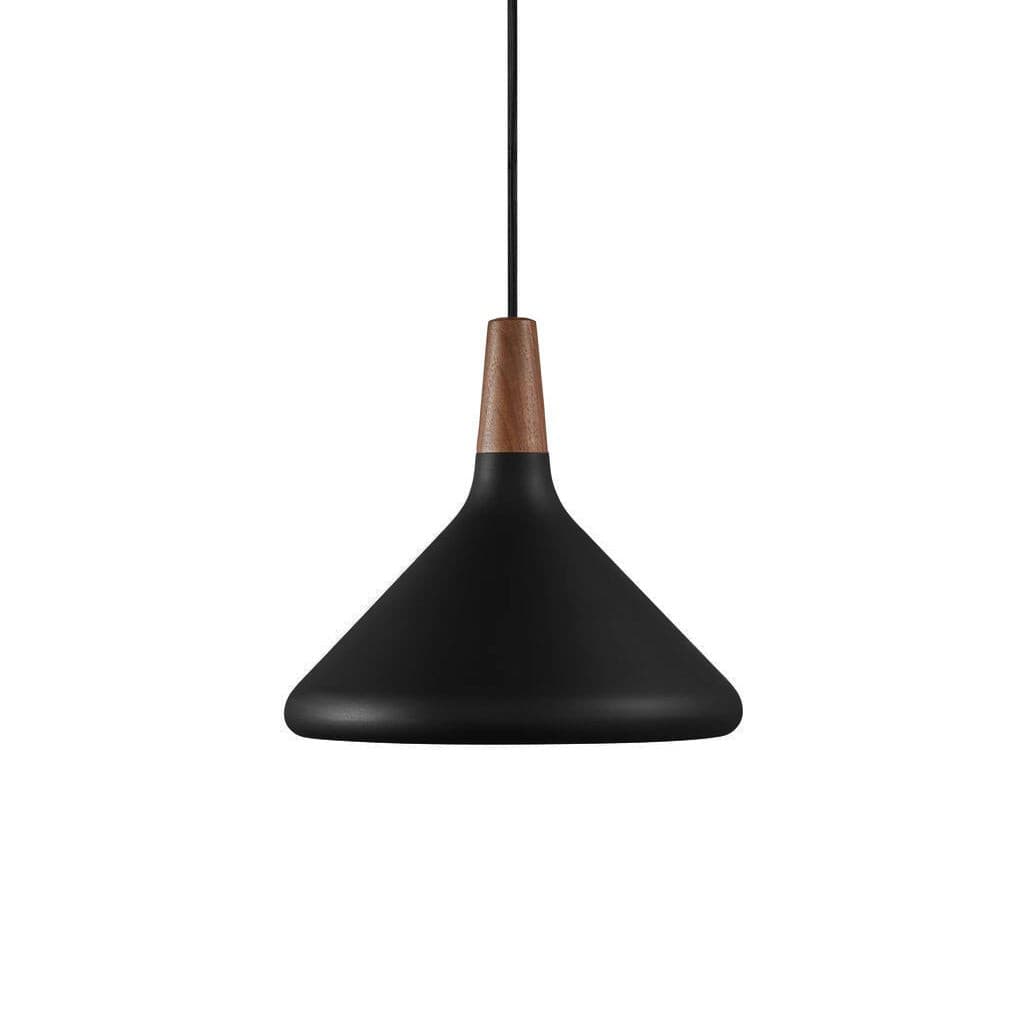 Pendant Light Iron Wood 10.6 in Adjustable Indoor Ceiling Lamp White Black Silver Rose Gold Grey Modern Dining Room Kitchen Island Lighting | Kalsten