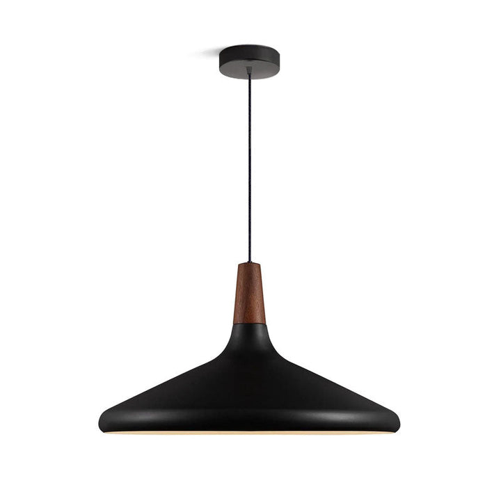 Pendant Light Iron Wood 10.6 in Adjustable Indoor Ceiling Lamp White Black Silver Rose Gold Grey Modern Dining Room Kitchen Island Lighting | Kalsten