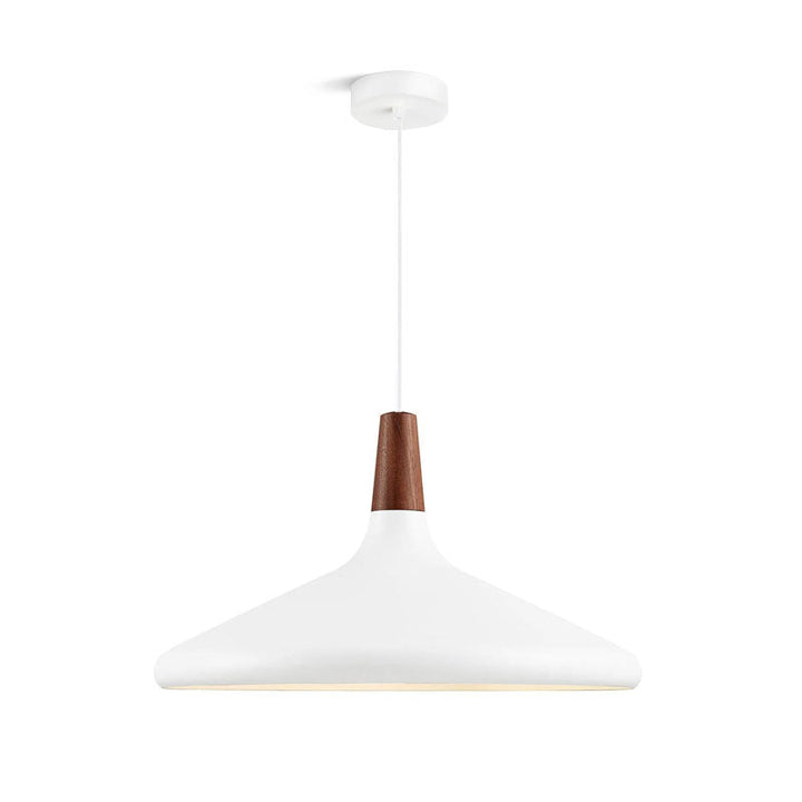 Pendant Light Iron Wood 10.6 in Adjustable Indoor Ceiling Lamp White Black Silver Rose Gold Grey Modern Dining Room Kitchen Island Lighting | Kalsten