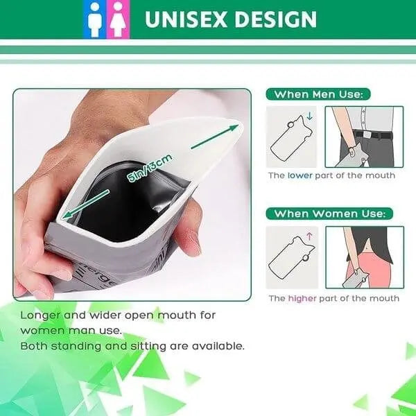 Kalsten | Emergency travel bag for urine relief — Leak-proof & odor-proof