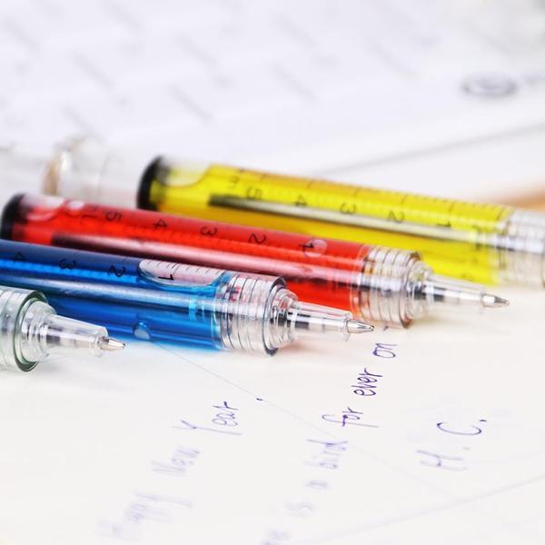 Novelty Injection Syringe Shaped Pen (Set of 4) | Kalsten