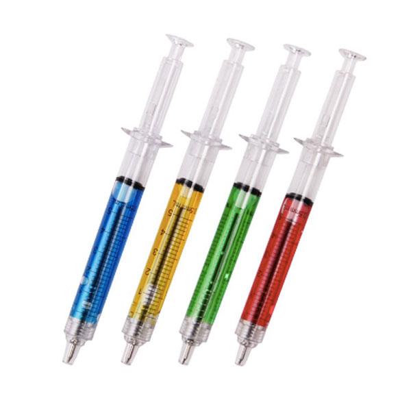 Novelty Injection Syringe Shaped Pen (Set of 4) | Kalsten