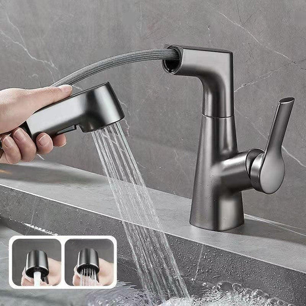 Skanto | Vanity Faucet with Swivel, Pull-out Hand Shower