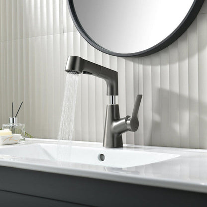 Skanto | Vanity Faucet with Swivel, Pull-out Hand Shower