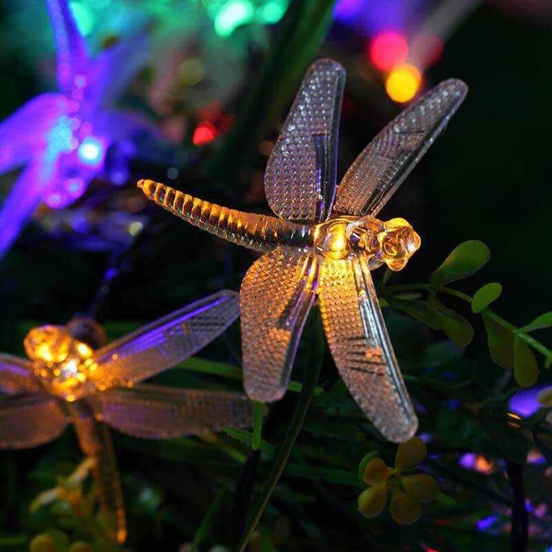 Kalsten | Outdoor Solar Dragonfly Waterproof LED Lights Festival Party Decoration String Lights