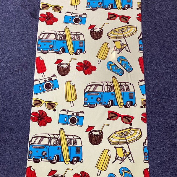 Beach towel with tropical flamingo design Kalsten