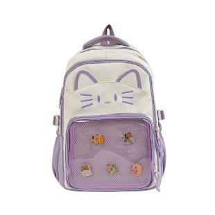 Cute Cat-Themed Animated School Backpack