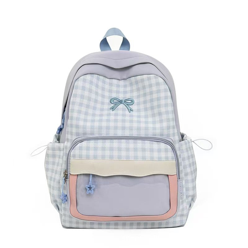 Multi-Functional Checked Backpack Kalsten