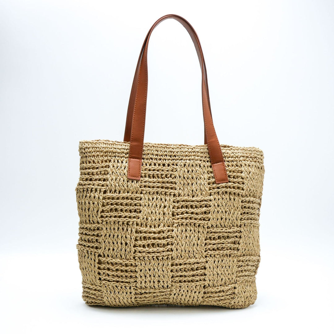 Patterned Macrame Tote Bag Kalsten