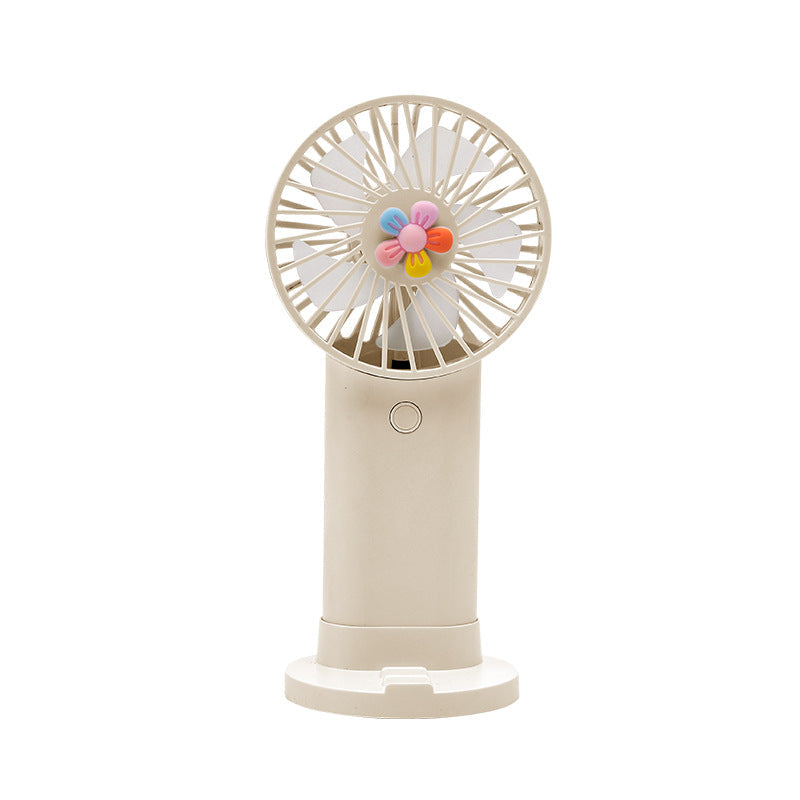 Women's Portable Handheld Fan with Playful Flower Design Kalsten