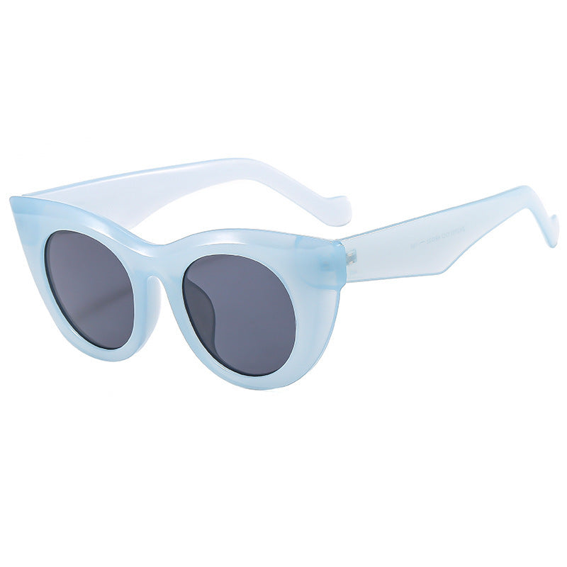 Women's Cat-Eye Sunglasses with Transparent Frame and Polarized Lenses Kalsten