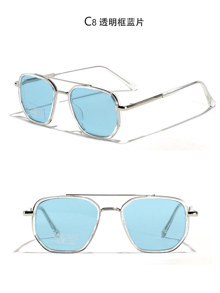Women's Square Sunglasses with Polarized Lenses and Elegant Metal Frame Kalsten